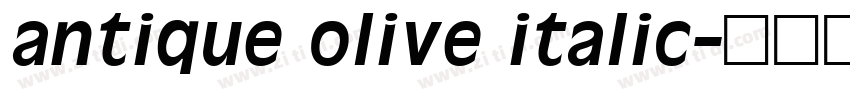 antique olive italic字体转换